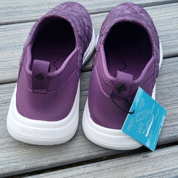 VB Cloud Purple Tonal Floral Convertible Slip On Sneaker - Picture 6 of 10